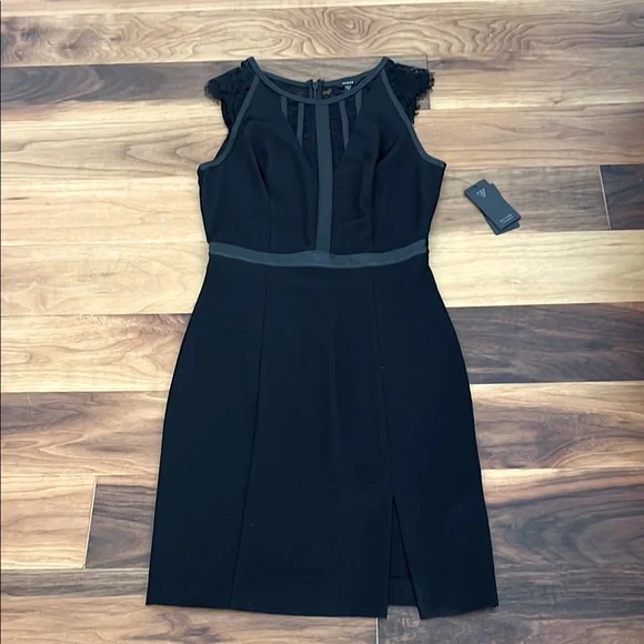 Guess Black Halter Sheath Mini Dress